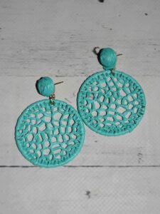 Turquoise Woven Fashion Earrings